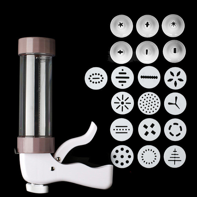 Premium Cookie Press Kit – Biscuit & Cake Mold Maker Machine for Effortless Cookie Pressing and Decorating